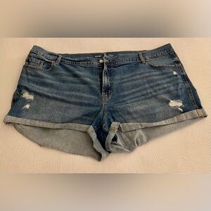 Old Navy Blue Jean Shorts with Cuffed Hem